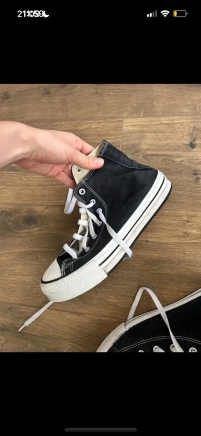 Converse haute noire - photo numéro 2