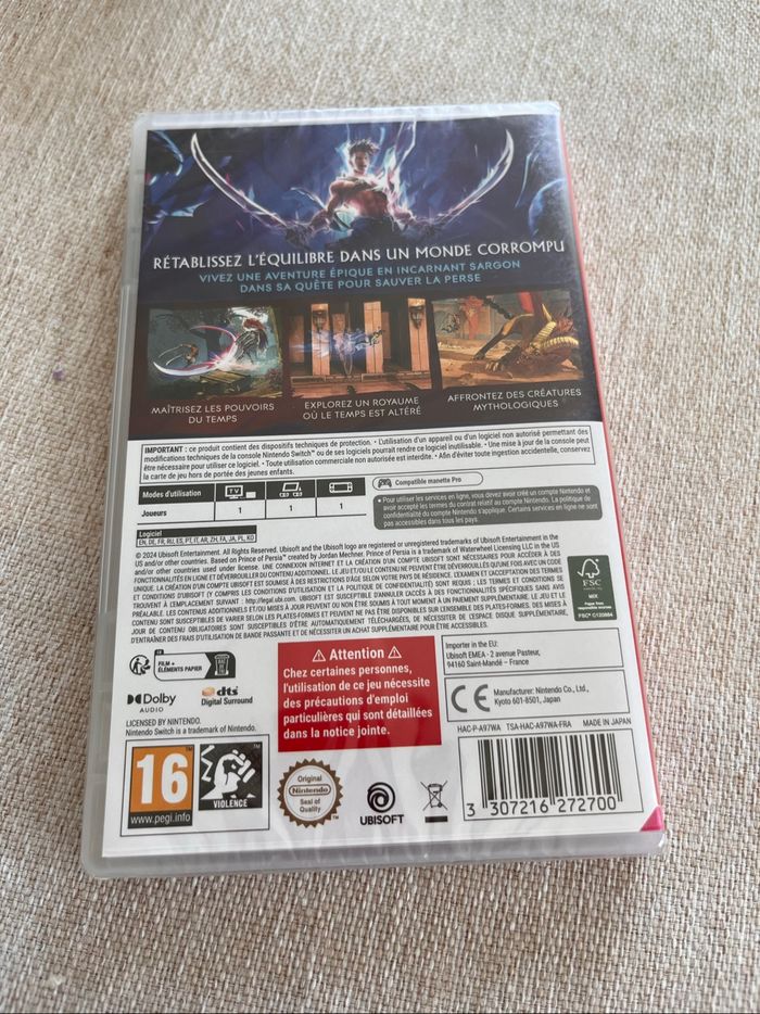 Jeu Nintendo switch prince of persia - photo numéro 2