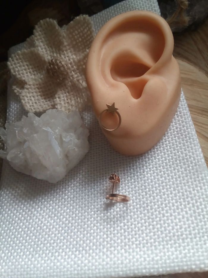 Boucles cercles étoilés 🌟. - photo numéro 2