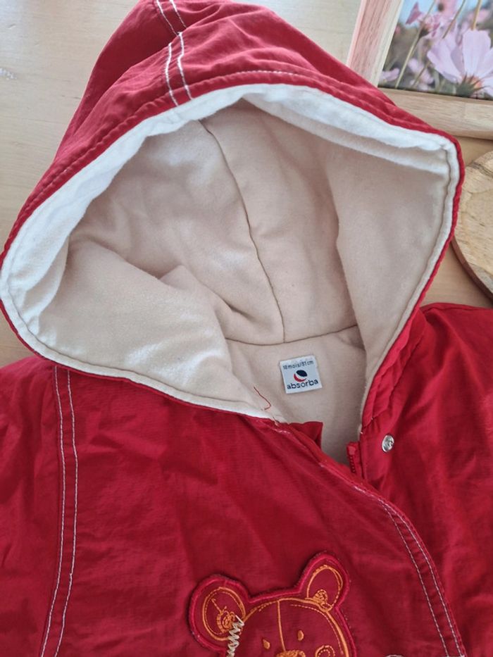 Manteau pour bébé taille 18mois marque Absorba très bon état - photo numéro 3