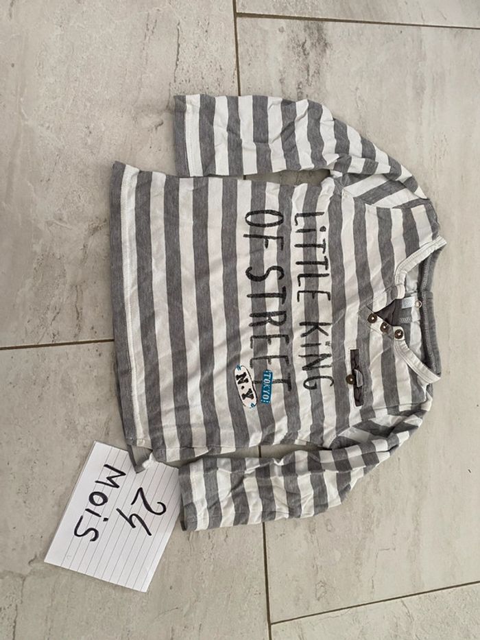 Lot de 3 t-shirts ML 1 col mao 2 ans - photo numéro 7