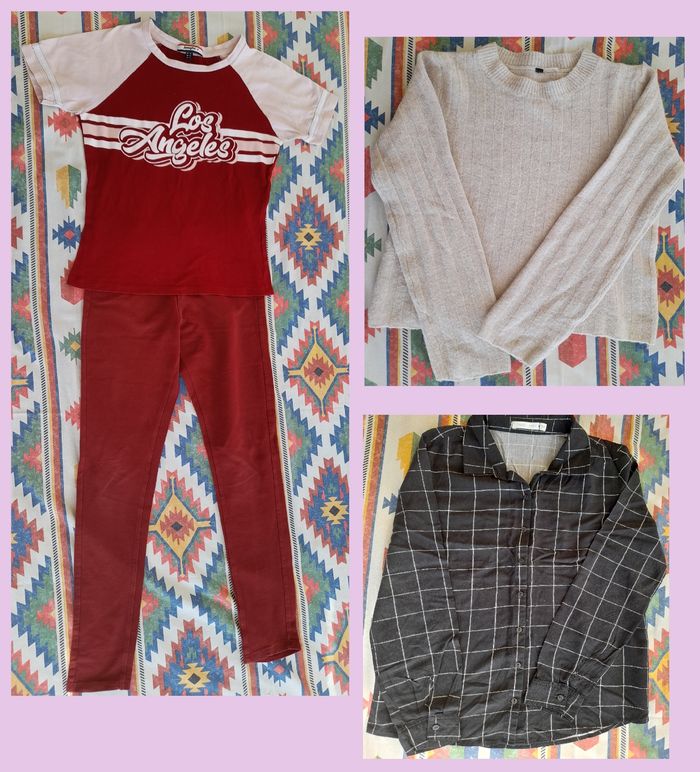 Lot joggings, t-shirts, pulls, chemise fille 12 ans - photo numéro 5