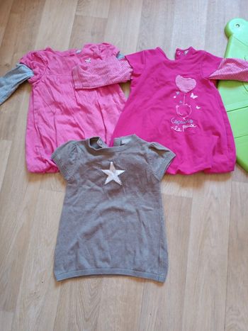 Lot 3 robes grain de blé