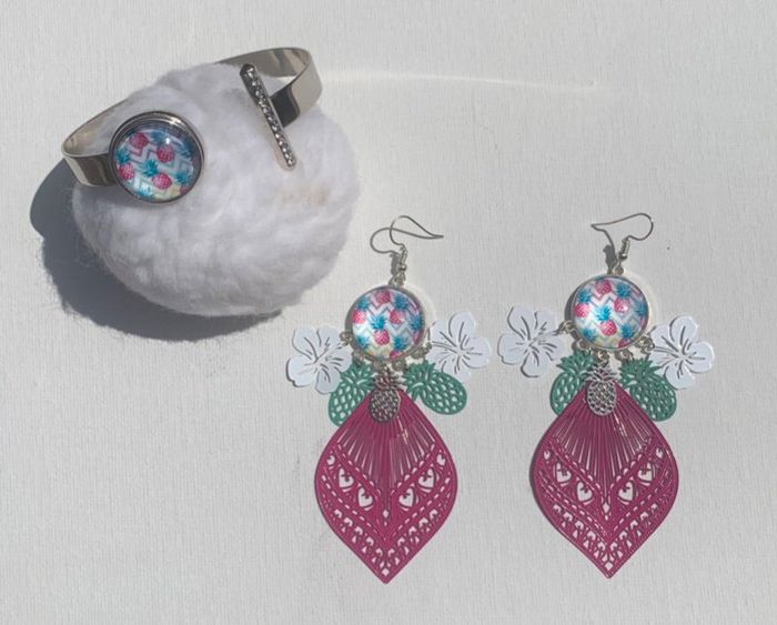 Parure de bijoux ananas
