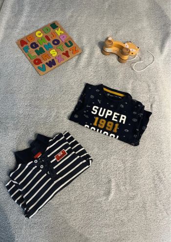 Lot tee shirt et polo manches longues