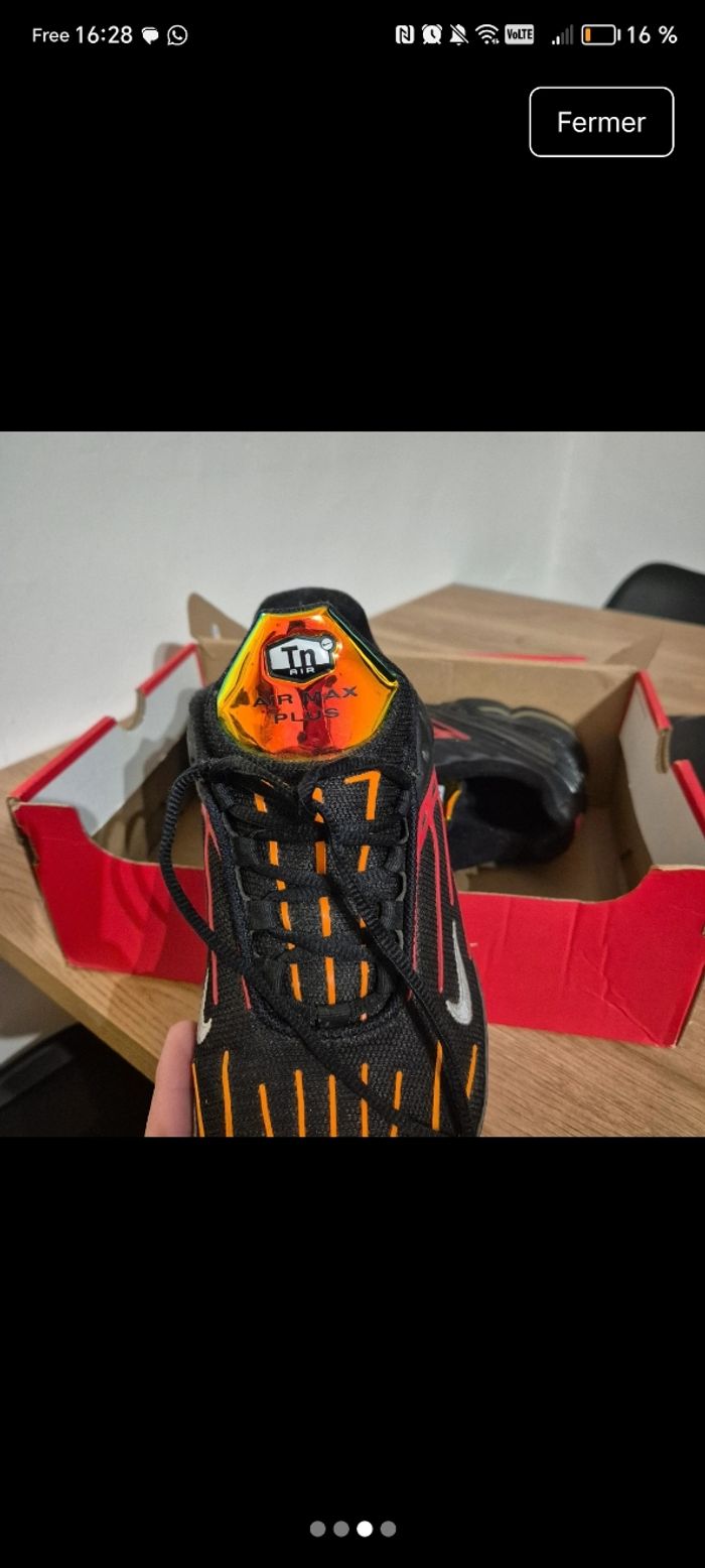 Nike air max  plus 3 orange sanguine - photo numéro 3