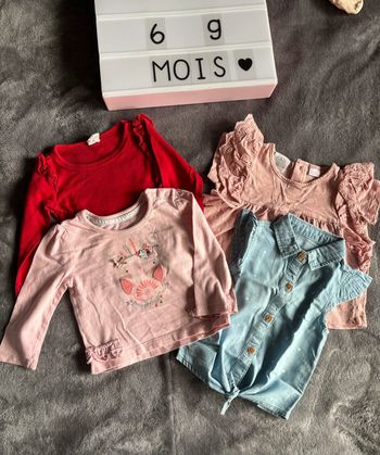 Lot tshirts, 9 mois