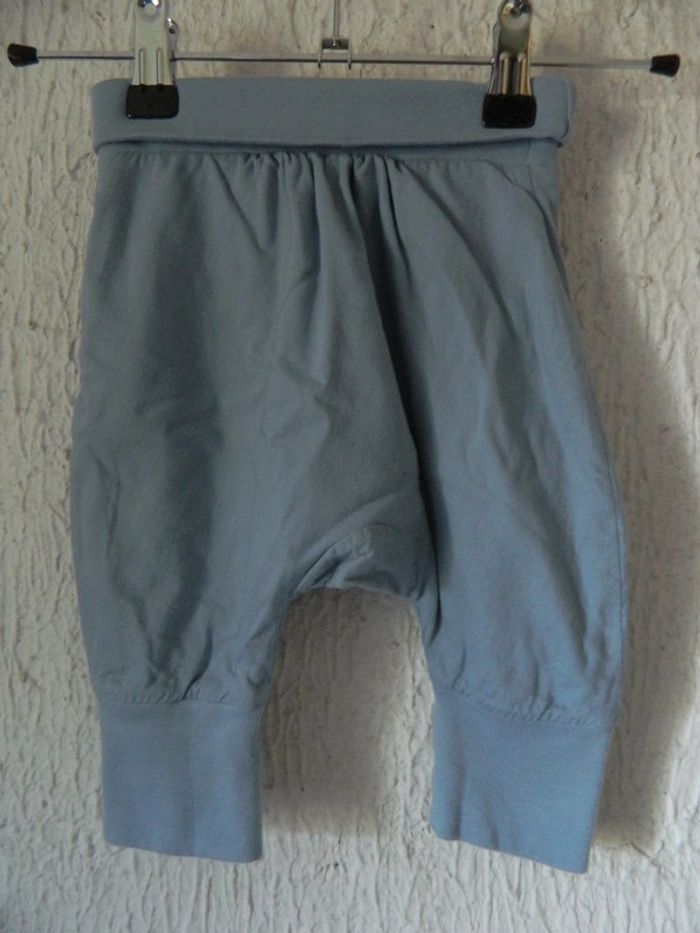 Pantalon d'été style saourel bébé T 3 mois "Bout chou" - photo numéro 2