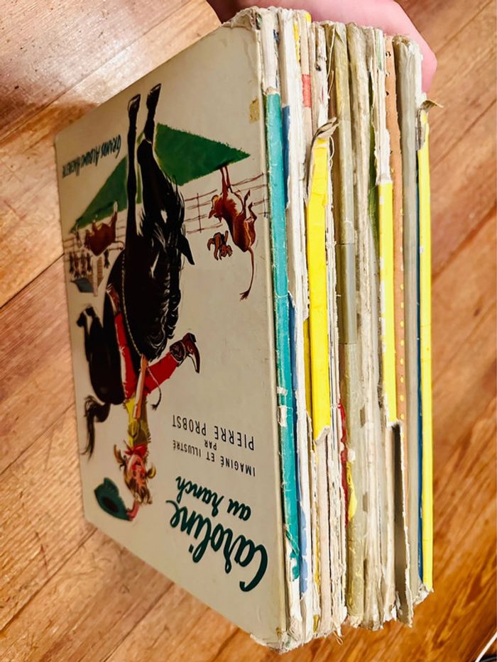 Lot de 10 albums très anciens Caroline complets état satisfaisant livres pierre probst - photo numéro 4