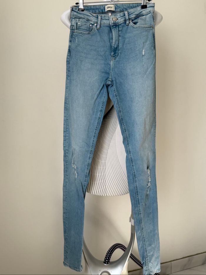 ONLY – Jean onlpaola taille haute skinny fit – Taille M