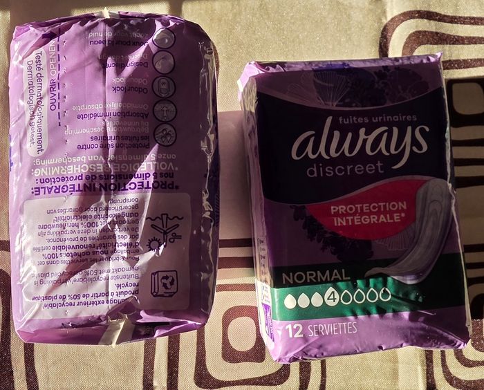 2 paquets ALWAYS DISCREET - photo numéro 3