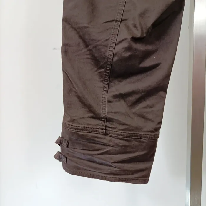Pantalon capri Corsaire, pantacourt marron Trussardi Jeans - Taille 42 A600 - photo numéro 10