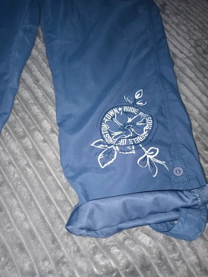 Pantacourt bleu jeans - photo numéro 2