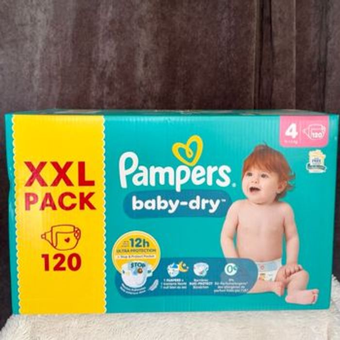 Pampers Couches  Baby Dry Taille 4 XXL Neuf