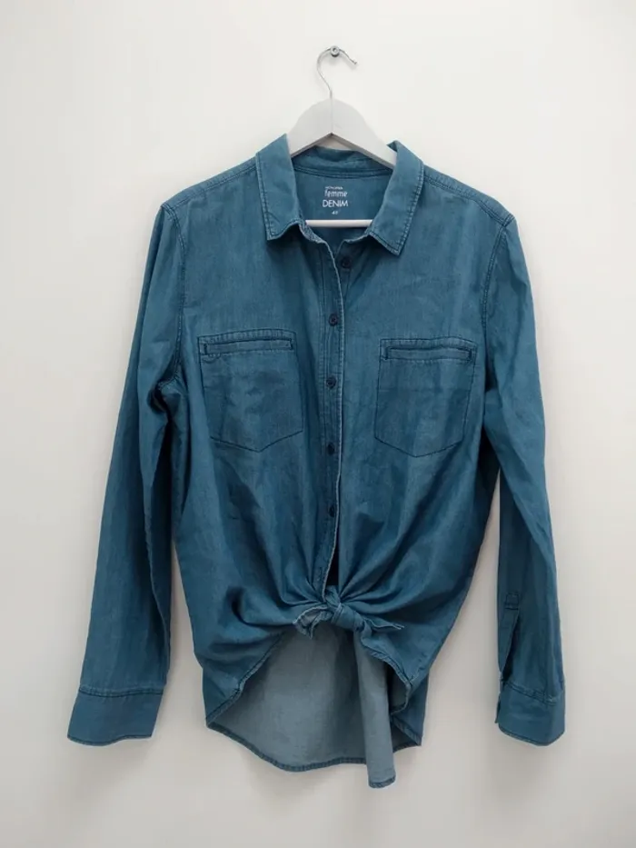 Chemise en jean Monoprix taille 46
