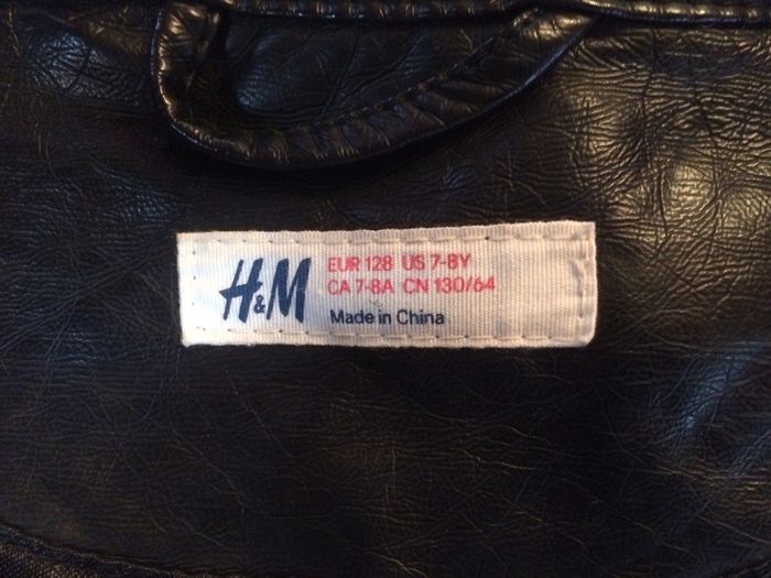 Veste style motard H&M 7/8ans neuve - photo numéro 3