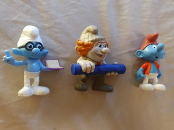 Lot de 3 figurines schtroumpfs
