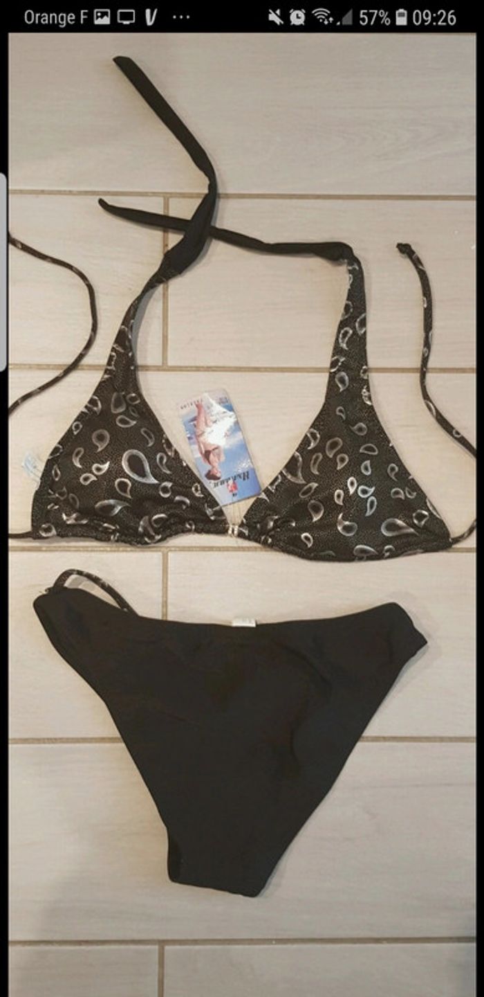 Maillot 2 pièces rembouré taille L - photo numéro 2