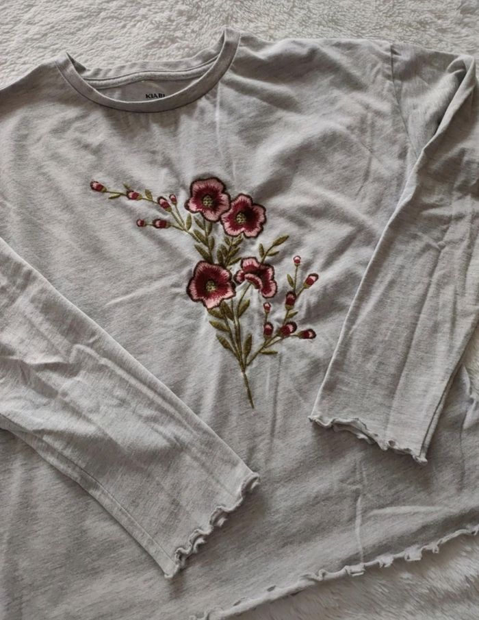 T-shirt manches longues fille 12 ans - photo numéro 2