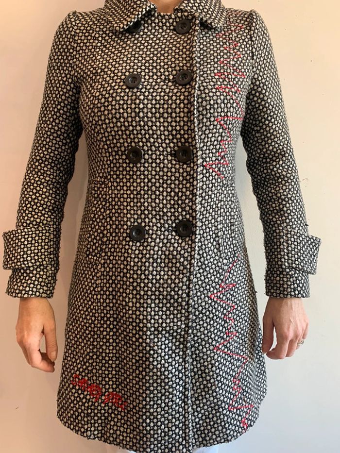 Veste chiné noir et blanc - esprit Desigual - photo numéro 10