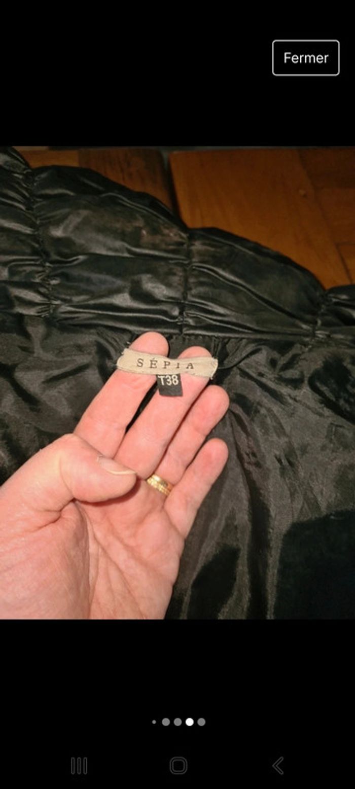 Manteau noir parka duffle coat - photo numéro 7