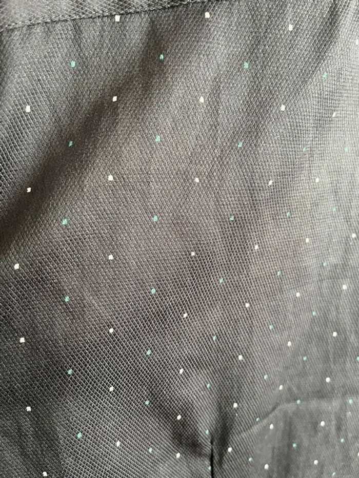 Chemise grise pois blanc/bleu KIABI t.xl - photo numéro 4