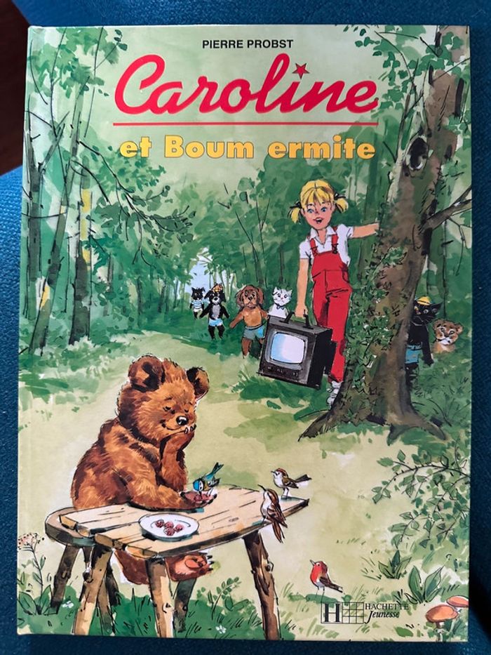 Livre Caroline et Boum ermite ours Pierre Probst bd album Hachette jeunesse