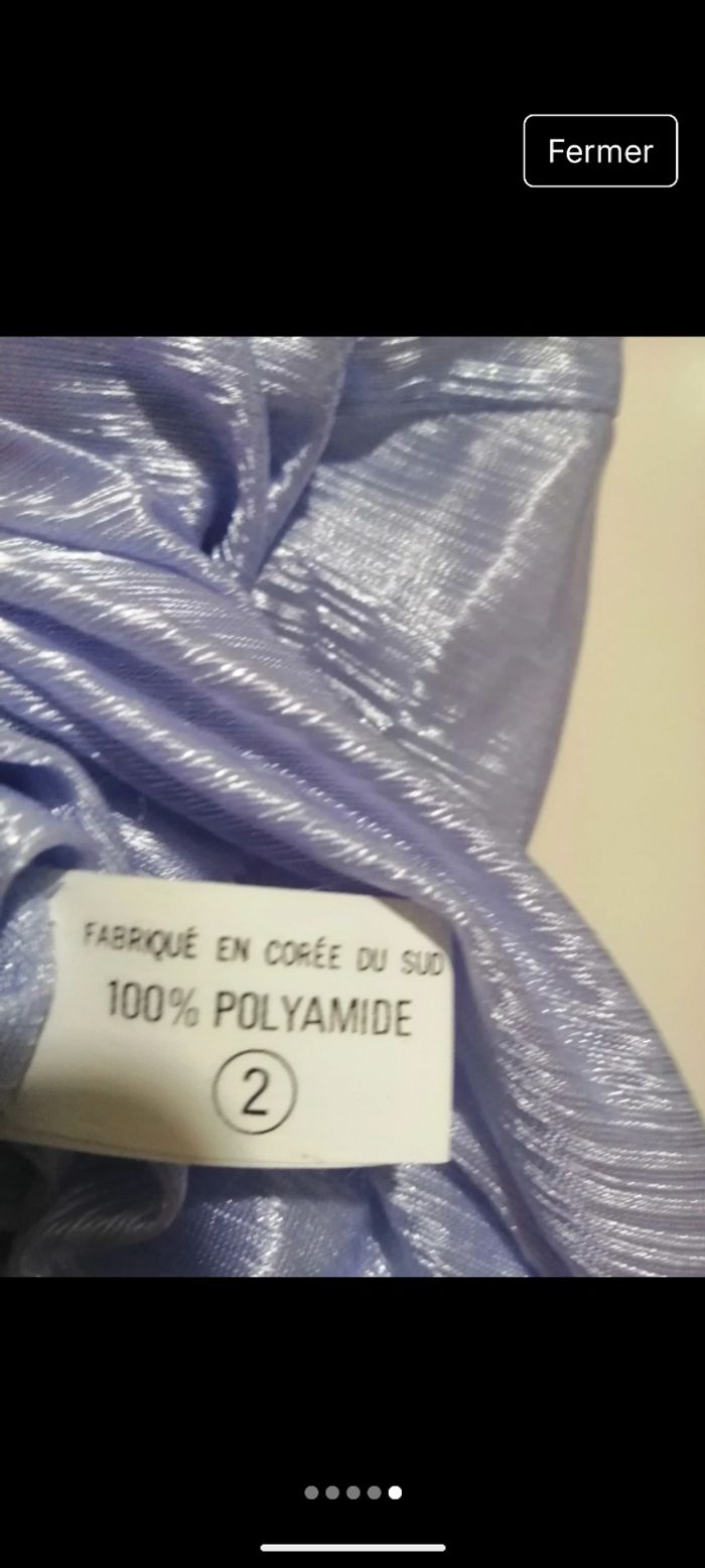 Nuisette vintage satinée Lila. Taille M - photo numéro 5