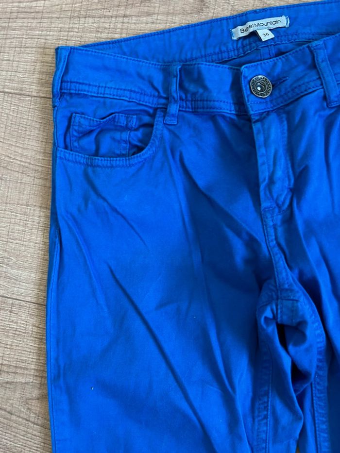 Pantalon bleu électrique Best Mountain taille 36 TBE - photo numéro 13