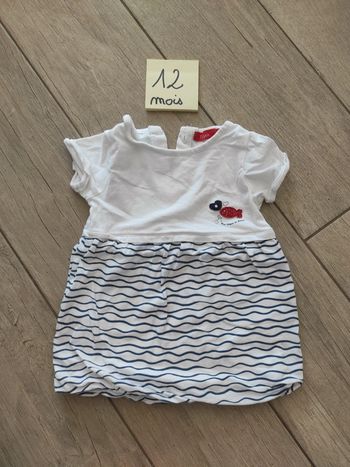 Robe d'été marin poisson 12 mois