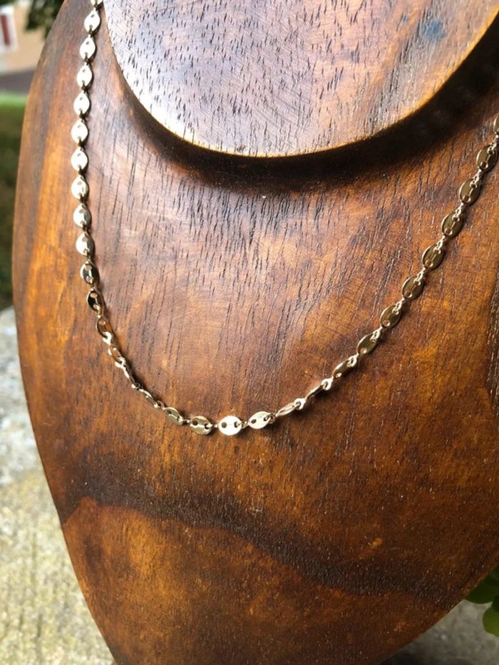 Collier maille grain de café