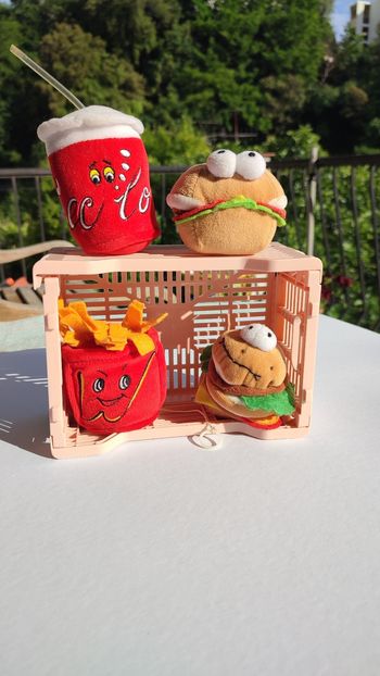 Lot Peluches vintage fast food