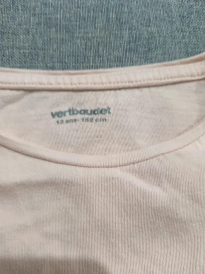 C55 t-shirt rose Verbaudet 12 ans - photo numéro 3