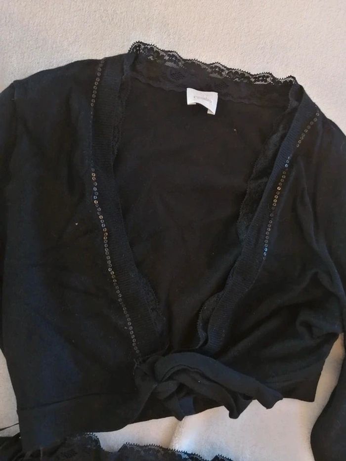 Ensemble de haut debardeur+boléro habillés - photo numéro 6