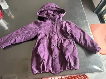 Manteau demi saison violet 6 ans