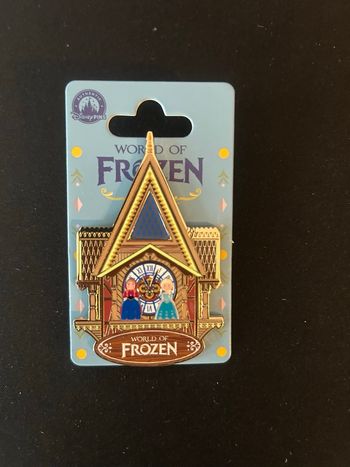 Pin’s horloge(coucou) world of Frozen, Disneyland Paris 
