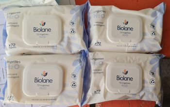 Lingettes biolane lot de 4