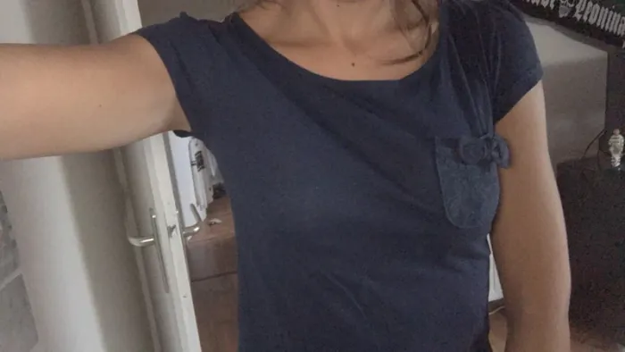 Teeshirt bleu marine, taille 34