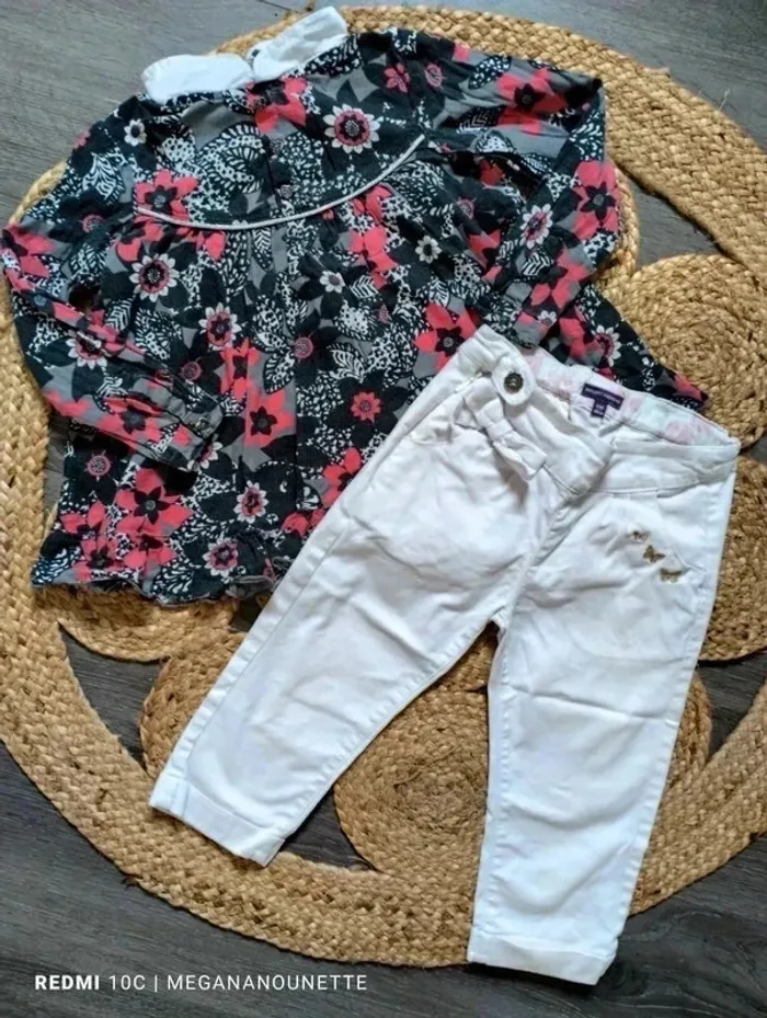 🖤🌸 Tenue fille Sergent Major – 4 ans / 104 cm - photo numéro 1