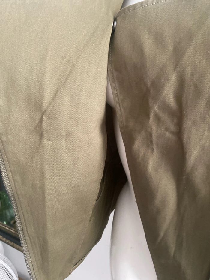 Blouse modèle gilet kaki - photo numéro 8
