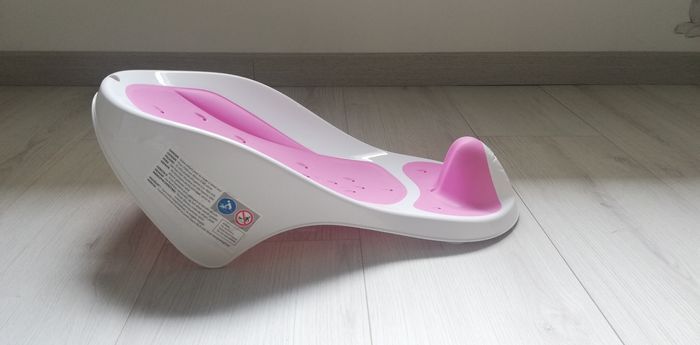 Transat de bain bébé Kerael 0 à 6 mois blanc/rose - photo numéro 3