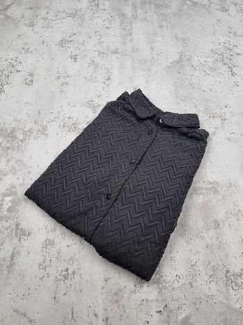 Chemisier noir à motifs Teddy Smith – Taille M (mesures en photos)