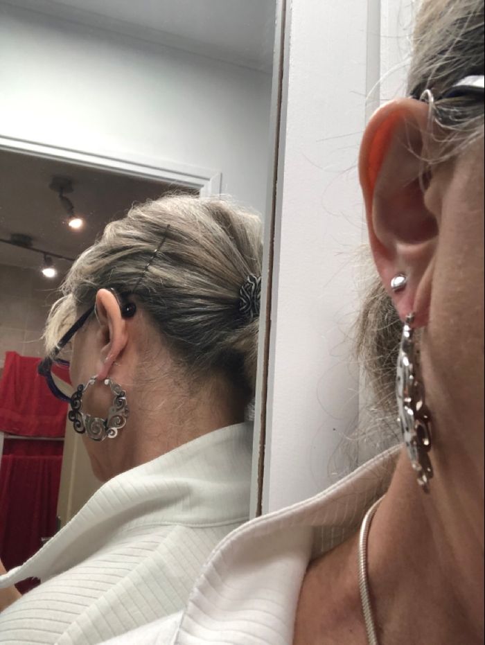 Bloucle d’oreilles acier - photo numéro 3