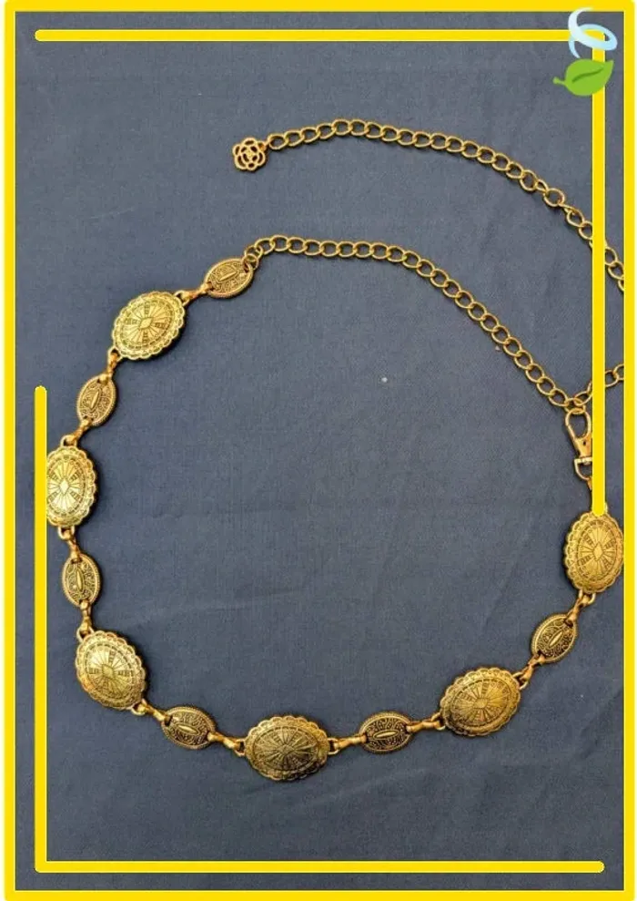 Ceinture dorée vintage ajustable – Esprit bohème et chic