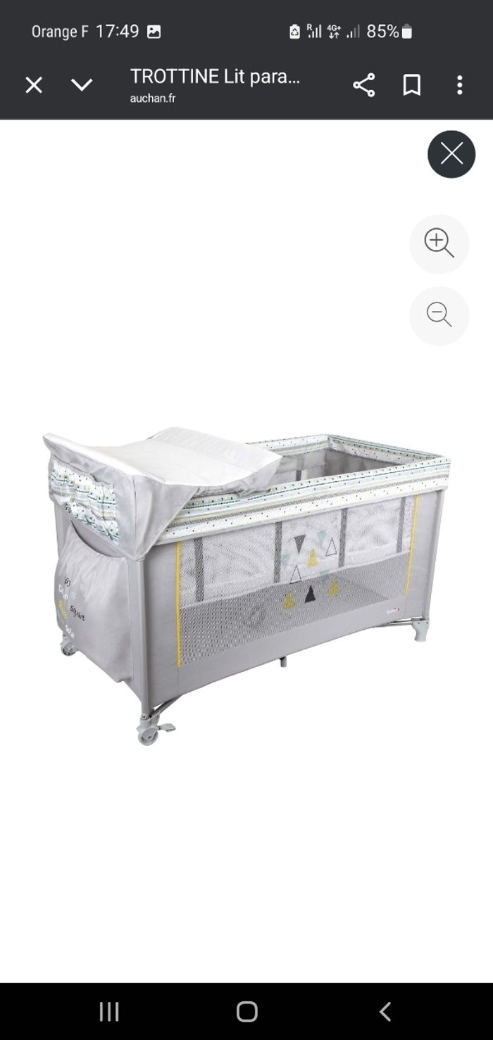 Lit parapluie 3 en 1 avec matela