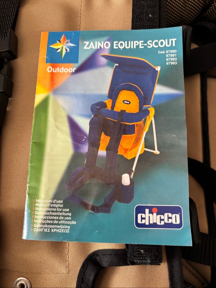 Porte bebe dorsal CHICCO, à roulette / sac à dos Équipe -Scout - photo numéro 5