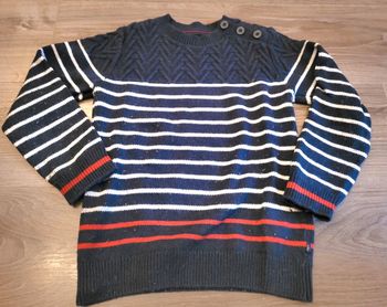 Pull bleu foncé ML Okaidi 8 ans