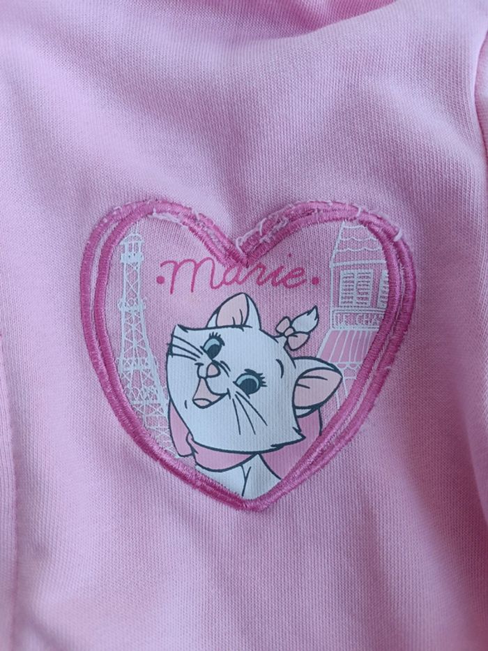 🔸 Peluche/ Sweat à capuche zippé Disney Marie 3 ans🔸 - photo numéro 3