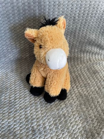 Peluche cheval âne marron noir Re-Pets Nature Planet