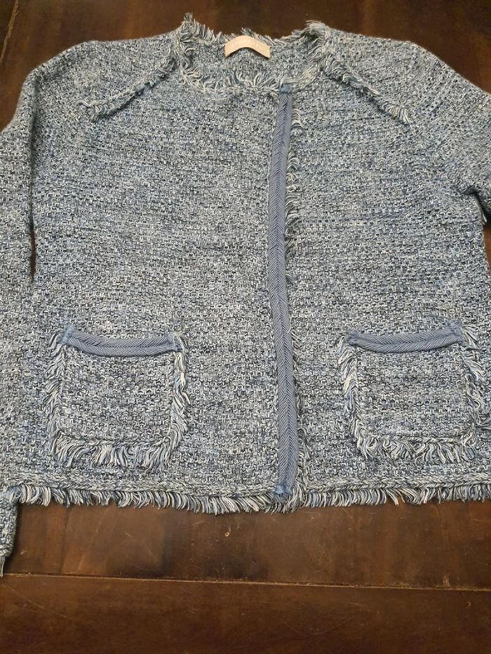 Gilet/veste Stefanel taille S bleu/blanc - photo numéro 17